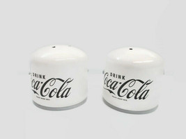 Coca-Cola Enamel Ware Salt And Pepper Shaker Set Drink Coca-Cola  - BRAN... - $21.29