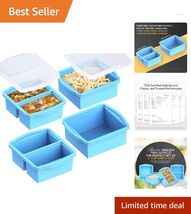Easy Clean Silicone Freezer Trays with Lids - Perfect for Individual Por... - $35.59