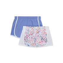 2 PK - Athletic Works Girls Printed / Solid Active Running Shorts Large ... - $14.99
