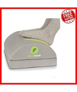 Chiropractor-Endorsed 2-in-1 Adjustable Under Desk Foot Rest - Grey Velvet - $69.29