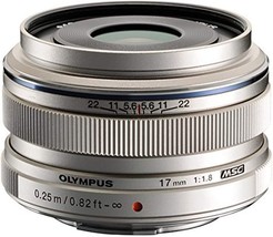 Olympus M.Zuiko Digital 17mm F1.8 Lens, for Micro Four Thirds Cameras (Silver) - £409.03 GBP