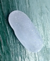 Genuine Surf Tumbled Sea Glass Beautiful light blue clear color 5 gr - $14.70