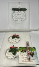 Dream Catcher Native American Lakota Sioux School 3 Christmas Ornaments Holly - £8.65 GBP