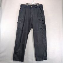 Tru-Spec Black Tactical Cargo Pants Mens 34x33 Ripstop Reinforced Knee A... - $20.00