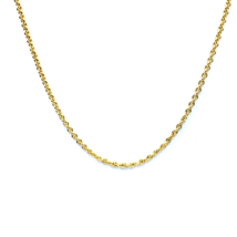 Men&#39;s Necklace Solid 14k Yellow Gold Cable Chain 19.96 inch Width 2.38 mm - £653.80 GBP