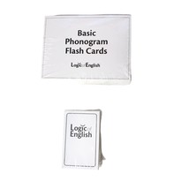 Logic of English Basic Phonogram Flash Cards &amp; Red Manuscript Phonogram ... - $25.00