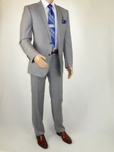Men's Soft Wool Cashmere Light Gray Business Suit Giorgio Cosani 900-03 Gray New image 2
