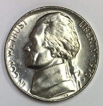 1970 S Jefferson NIckel - Circulated - Strong Features - About XF - £5.47 GBP