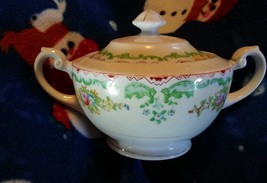 015 Vintage? Made in Japan Porcelain China Sugar Bowl With Lid - £15.68 GBP