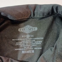 Tru-Spec RN#147495 Men's Black Snap Button Collar Shirt Short Sleeve Size Medium image 5