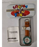 Taz Tazmanian Devil Wrist Watch 1994 Looney Toons 2200/67 Brown Leather ... - $60.91 CAD