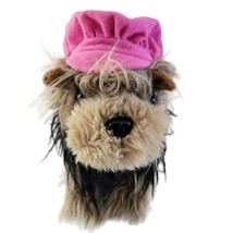 Battat Yorkshire Terrier Plush Pink Hat Stuffed Animal Dog Puppy 9 in Yorkie - £17.64 GBP