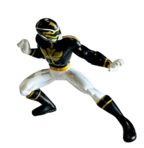 Power Rangers Black White Ranger Action Figure DECOPAC 2.5 Inch Cake Top... - £3.10 GBP