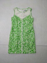 J Howard Womens Dress Sz 12 Polyester Blend Green White  - £13.63 GBP