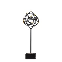 Anyhouz 50cm Cube Geometric Square Statue Tabletop Home Decor Modern Art Living  - £83.53 GBP