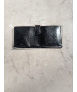 St Thomas Cowhide Classic Black Leather Single Fold Wallet - $15.98