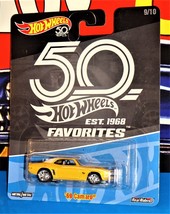Hot Wheels 2018 50th Anniversary Favorites Series 9/10 &#39;69 Camaro Yellow - £11.62 GBP
