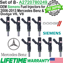 x8 OEM Siemens DEKA Fuel Injectors For 2010, 11, 12, 2013 Mercedes S400 ... - $159.88