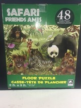 Safari Friends Amis Floor Kids Puzzle 48 Pieces 2 ft X 3 ft Ages 3+ - £14.27 GBP