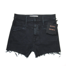 NWT Mother Superior Dazzler Front Yoke Short Fray in Faded Black Denim Shorts 25 - £63.39 GBP