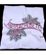 Massachusetts Embroidered Quilted Square Frameable Art State Needlepoint... - €15,71 EUR