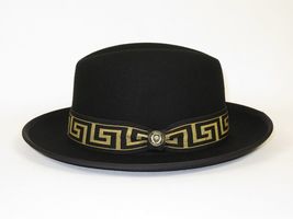 Bruno Capelo Hat Australian Wool Fedora Princeton Elite 2-Tone PRE501 Black Gold image 4