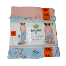 Honeydew Plus Size XXL Blue Pink 3 Piece Sleepwear Set Pajamas Top Pants NEW NWT - £19.01 GBP