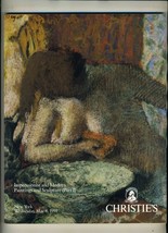 Christies Auction Catalog New York 1991 Impressionist Modern Paintings Sculpture - £27.25 GBP