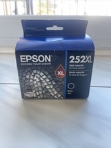 Epson 252XL Genuine OEM Black High Capacity Cartridge Ink EXP 07/2018 - £14.76 GBP