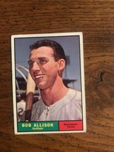 Bob Allison 1961 Topps Baseball Card  (0675) - £2.43 GBP