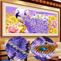 Diamond Painting Peacock Living Room New Full Diamond - £37.87 GBP+