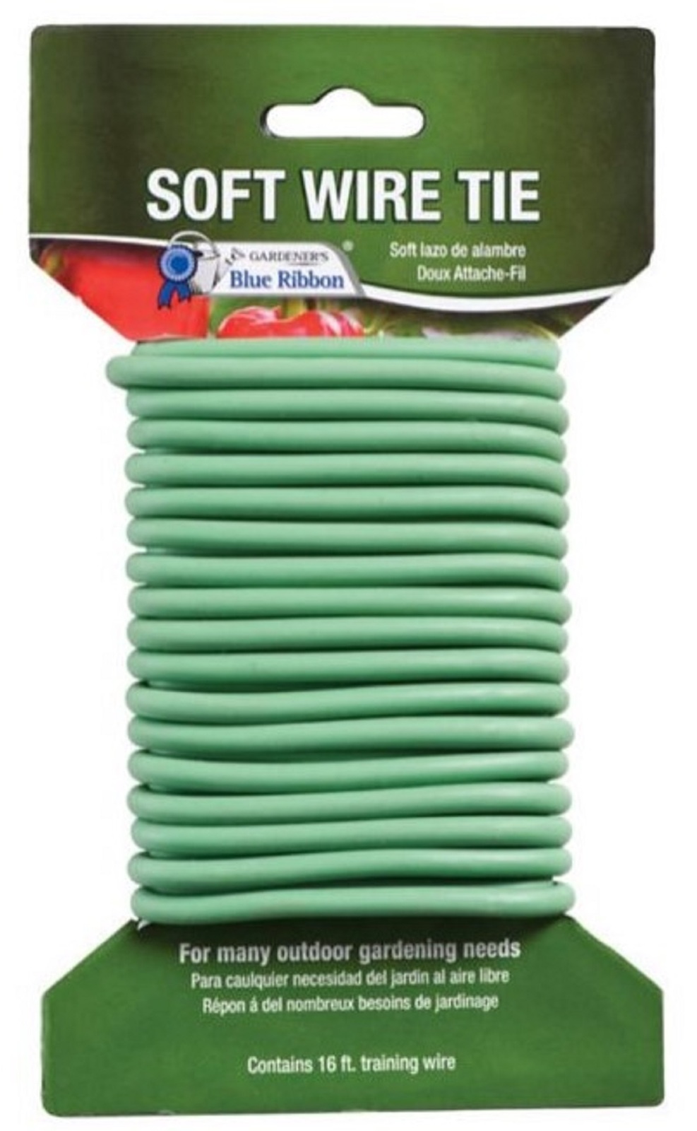 Gardener&#39;s Blue Ribbon T004B Sturdy Grip Plant Wire 16 ft. Plastic Green - $15.99