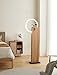 interoknack Modern Floor Lamp with Wooden LED Ring, Minimalist Solid Wood Plant  Item image 12