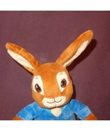 Peter Rabbit Wearing Blue Coat Boy 9&quot;  Plush Stuffed Animal Long Ears 2014 - £11.74 GBP