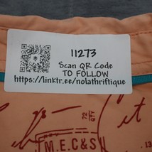 Marc Ecko Shirt Men XL Peach Orange Short Sleeve Button Up Casual Ombre Tie Dye - £27.84 GBP
