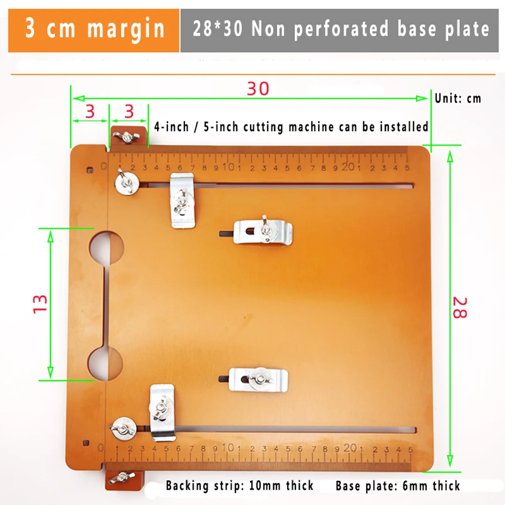 wor Cutting hine Base Plate Tming hine Accessories Adjustable Cutting hine Guide - £70.22 GBP