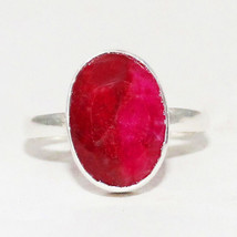 925 Argent Sterling Naturel Bague Rubis Handmade Gemme Bijoux Tout Taille - £29.64 GBP