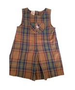 The Disney Store Girls Size 6 6X Brown Academia Plaid Jumper Dress Minni... - $24.25