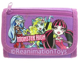 Monster High Purple Draculaura Abbey Bominable Ghoulia Yelps Wallet Billfold - $19.99