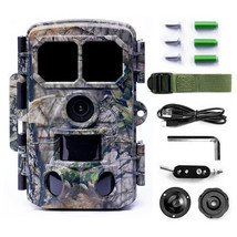 CAMOGLIDE Trail Camera - 48MP HD Game Cameras with Low Glow Night Vision... - £114.65 GBP