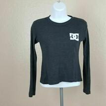 DC Shoes Girl&#39;s Long Sleeve T-Shirt Size S Gray TZ16 - $7.42