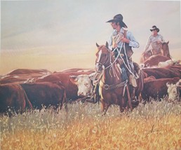 Gordon Snidow &quot;Shipping the O-6&quot; Limited Edition Print, Western Art Cowboys, Ran - £99.91 GBP