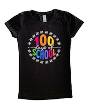 100 Days of School Shirt for Girls, 100 Days of School with Chalk Lines,... - $18.50