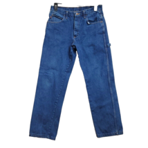 Red Kap Dark Blue Denim Work Carpenter Style Pants Good Shape 34 X 34 - £15.49 GBP
