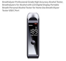 Alcohol Test Breathalyzer Analyzer Etector for Digital Lcd Display Pocke... - $17.70
