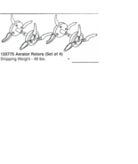 Maxim Aerator Rotors (Set of 4. For use with all Maxim standard size til... - $150.00