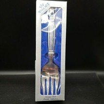 Wallace Silversmiths Serving Fork Danish Collection Silver Plated 10&quot; - $12.86