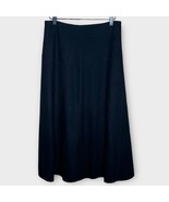 VINCE black wool blend A line midi skirt size 4 minimalist career office - £53.16 GBP