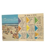Postcard Too Busy To Write Checklist The Outer Banks North Carolina Beach - $4.88