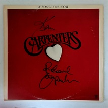 The Carpenters Autographed &#39;A Song for You&#39; COA #TC34842 - £1,490.66 GBP